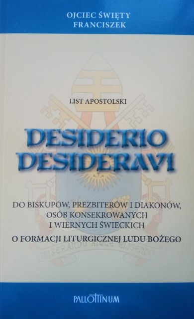 List apostolski Desiderio desideravi okładka