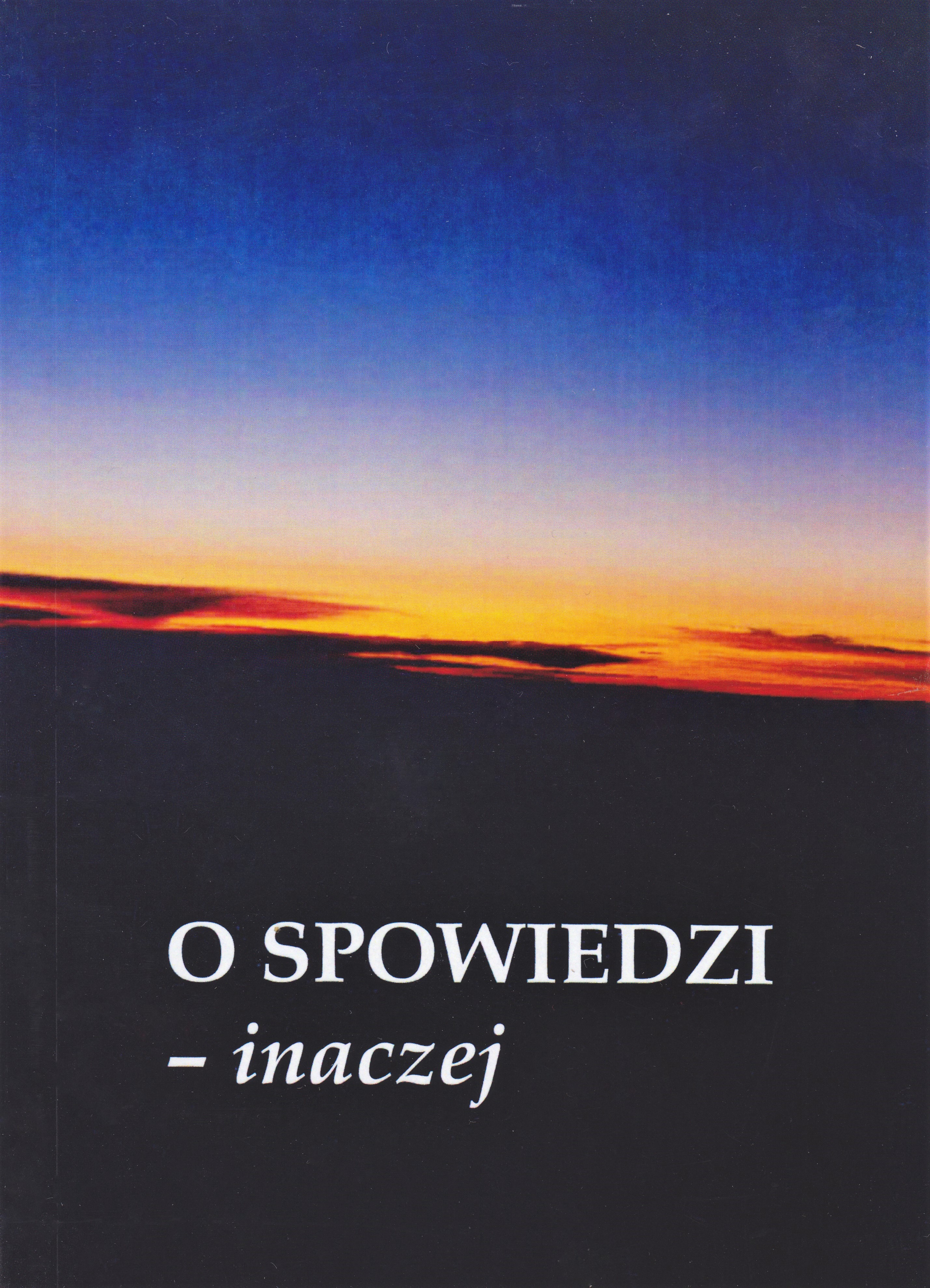 O spowiedzi - inaczej okładka